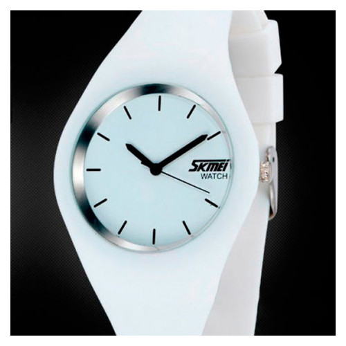 Жіночий годинник Skmei Rubber White II 9068C фото №4