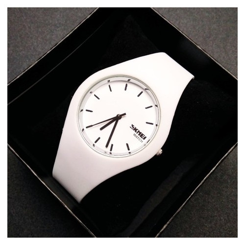 Жіночий годинник Skmei Rubber White II 9068C фото №7