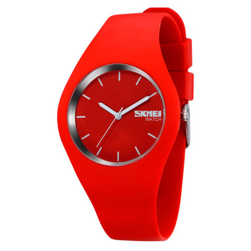 Жіночий годинник Skmei Rubber Red 9068R фото №2