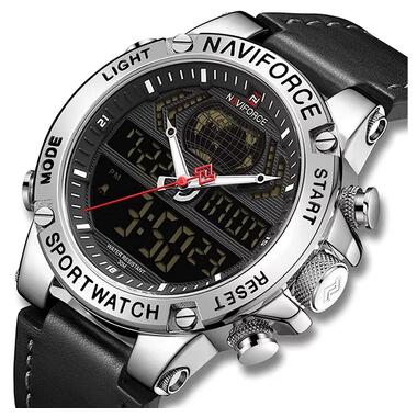 Чоловічий годинник Naviforce 9164 (Сріблястий) фото №2