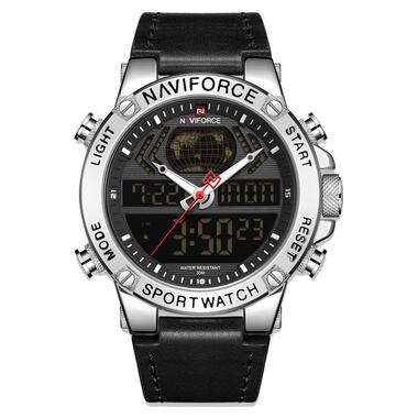 Чоловічий годинник Naviforce 9164 (Сріблястий) фото №1