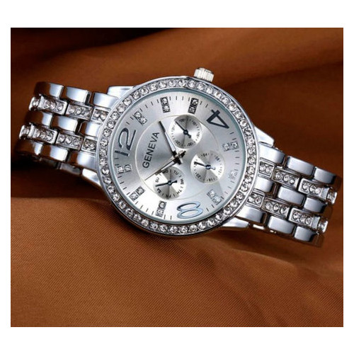 Жіночий годинник Geneva Silver фото №9