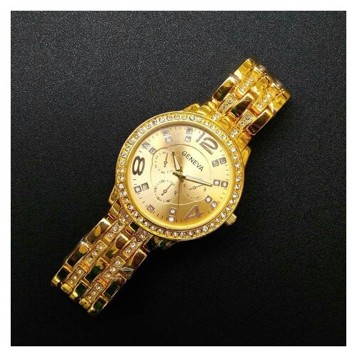 Жіночий годинник Geneva Gold фото №9
