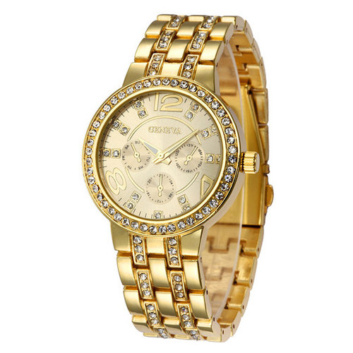 Жіночий годинник Geneva Gold фото №2