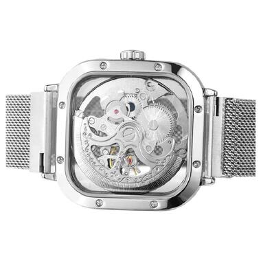 Чоловічий наручний годинник Forsining 8181 (Сріблястий) фото №2