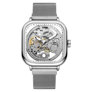 Чоловічий наручний годинник Forsining 8181 (Сріблястий) фото №1