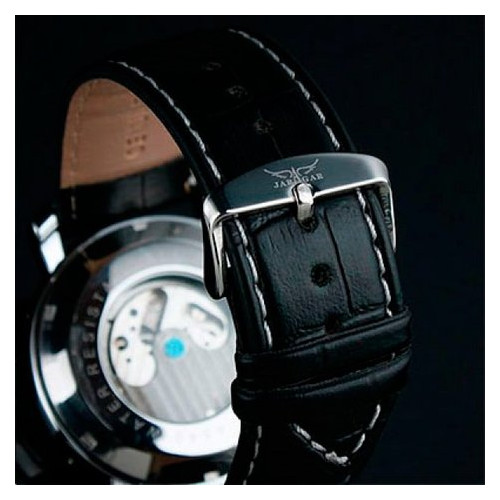 Чоловічий класичний механічний годинник Jaragar Silver Star 1009 з автопідзаводом і датою фото №9
