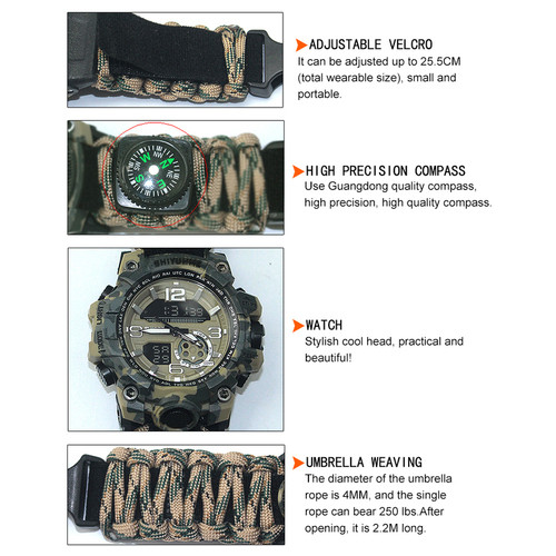 Чоловічий годинник Hemsut Military з компасом фото №5