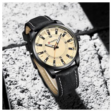 Чоловічий годинник Curren 8390 (Чорний) фото №4
