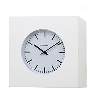 Настінні годинники Balvi Qubo, білі фото №2