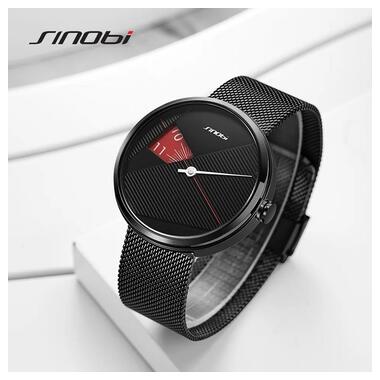 Чоловічі годинники Sinobi S9801G (11S9801G01) (чорний) фото №4