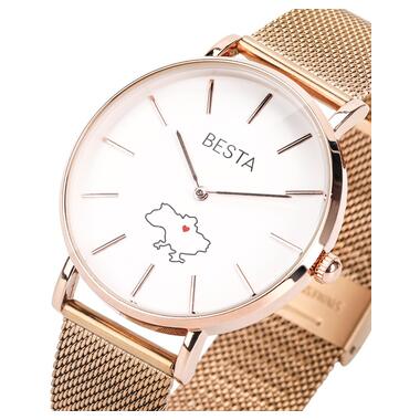 Жіночий наручний годинник Besta Love UA Rosegold фото №2