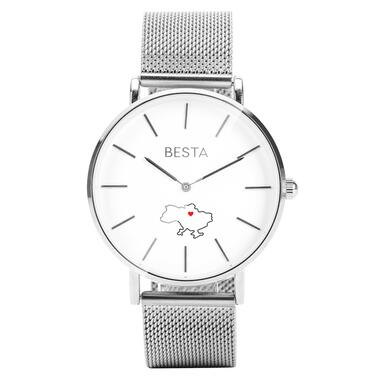 Жіночий наручний годинник Besta Love UA Silver фото №1