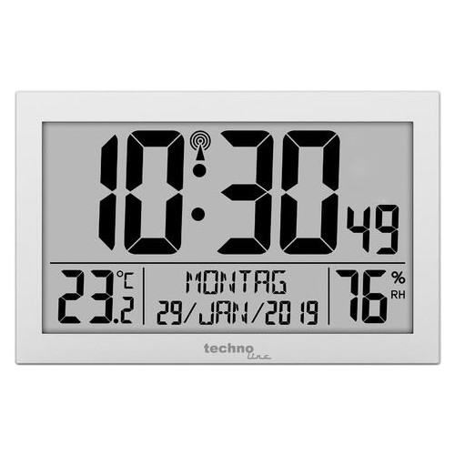 Настінний годинник Technoline WS8016 Silver фото №1