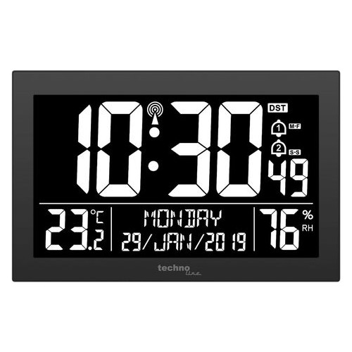 Настінний годинник Technoline WS8017 Black фото №2