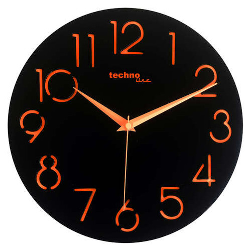 Настінний годинник Technoline WT7230 Black фото №1