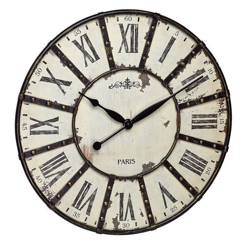 Настінний годинник TFA Vintage XXL Метал 600x50 мм (60303902) фото №1