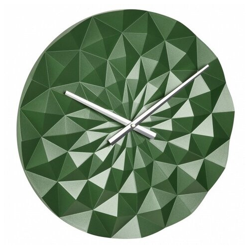 Настінний годинник TFA Diamond, 3-D форма, зелений металік, 396x44х396 мм (60306304) фото №1
