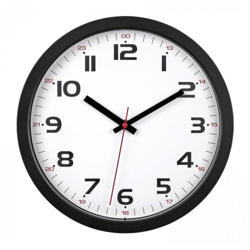 Настінний годинник TFA, d305x38 мм, Sweep, чорний (60305001) фото №1
