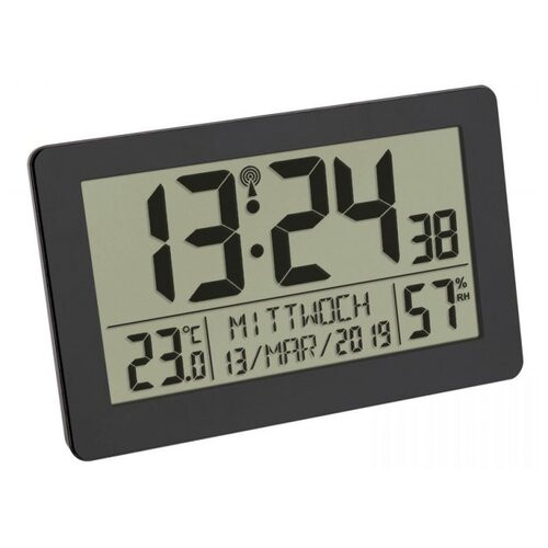 Настінний годинник цифровий TFA, термогігрометр, 206x30x130 мм (60255701) фото №2