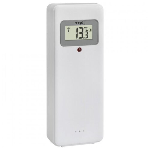 Настінний годинник цифровий з термогігрометром і датчиком температури TFA, XL, 360x28x235 мм (60452101) фото №8