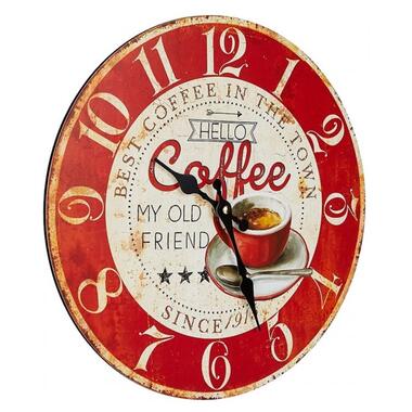 Настінний годинник TFA Vintage, дизайн Coffee, d337x41 мм (60304512) фото №3
