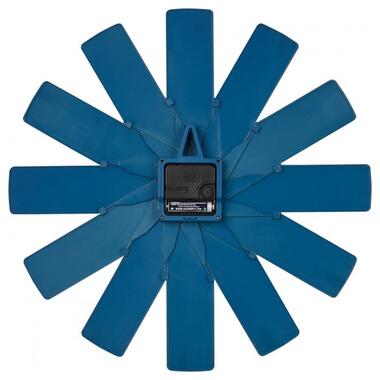 Годинник настінний TFA дизайнерський в набор, безшумний механізм Sweep, синій, 400x37x400 мм (60302006) фото №4