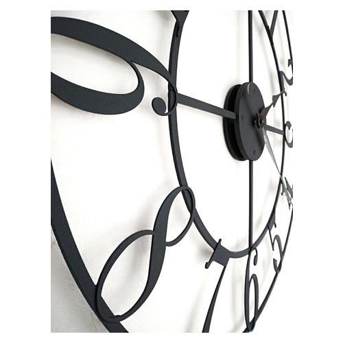 Годинник настінний лофт черные Weiser PORTO (80см) фото №5