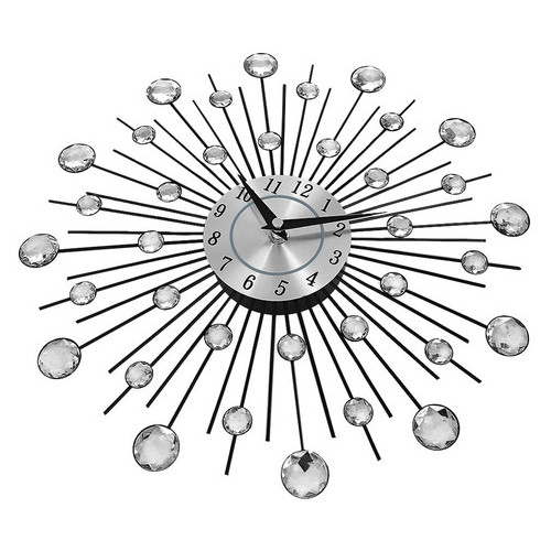 Настінний годинник метал стрази Ti-time Сонце (33х33 см) Best Time фото №2
