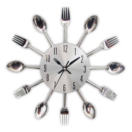 Настінні годинники на кухню Ti-time Ложки-вилки столові прилади 32 см фото №10