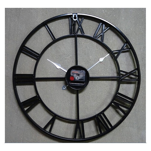 Настінний годинник Ti-time 50 см великий лофт Loft3 [Метал] старе золото Чорний фото №7