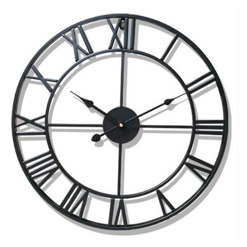 Настінний годинник Ti-time 50 см великий лофт Loft3 [Метал] старе золото Чорний фото №1