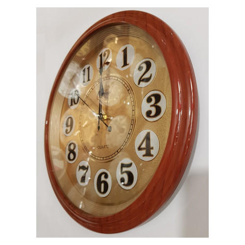 Настінний годинник Time Класика-58 Золото Круглий (32 см) фото №2