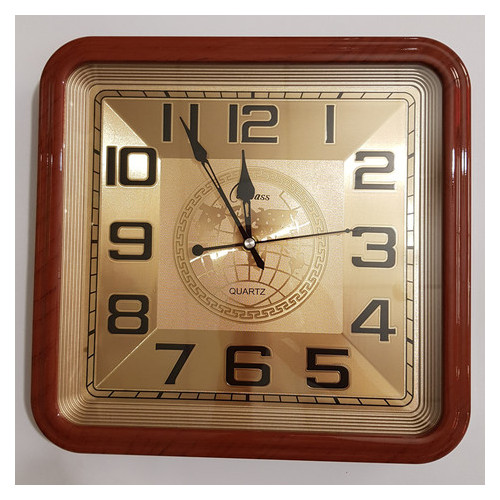 Настінний годинник Time Класика-59 Золото Квадратний (32х32 см) фото №1
