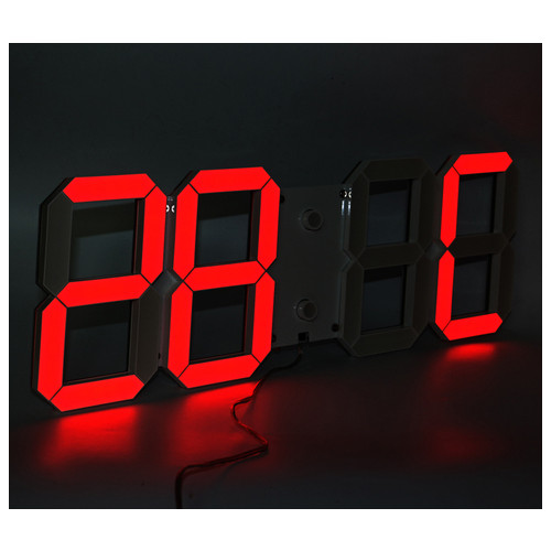 Настінний LED годинник CHI-HAI червоний (L1-B) фото №9