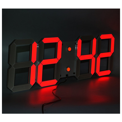 Настінний LED годинник CHI-HAI червоний (L1-B) фото №12