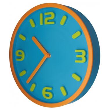 Настінний годинник Optima Magic пластиковий блакитний (O52099) фото №2