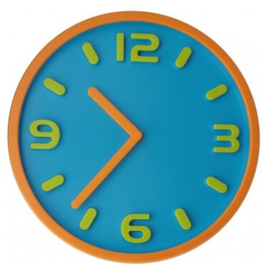 Настінний годинник Optima Magic пластиковий блакитний (O52099) фото №1