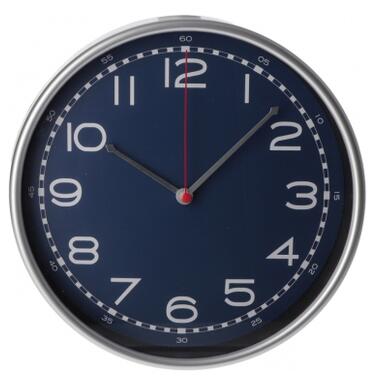 Настінний годинник Optima Speed пластиковий темно-синій (O52112) фото №1