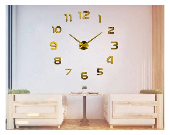 Годинник 3D Timex 100 см Арабські золоті Best Time фото №1