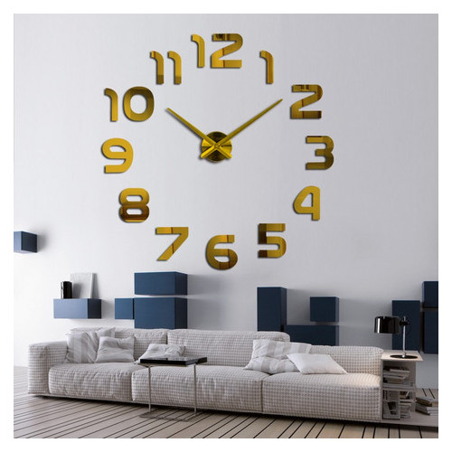 Годинник 3D Timex 100 см Арабські золоті Best Time фото №2