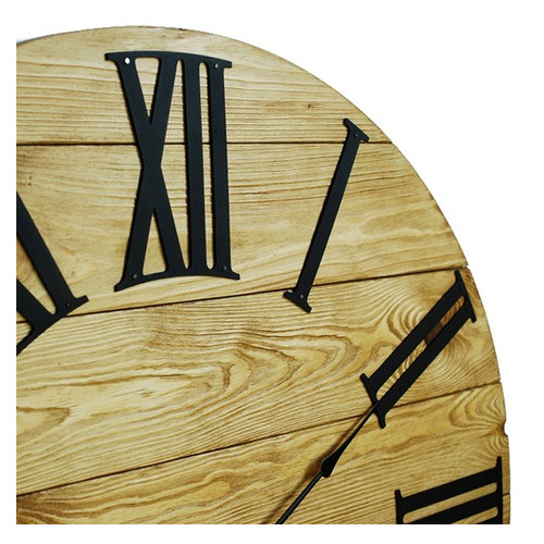 Настінний годинник дерев'яний Glozis Kansas Gold A-052 60х60 фото №5
