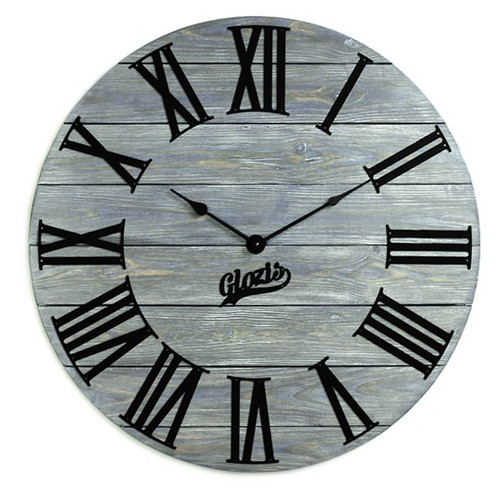 Настінний годинник дерев'яний Glozis Kansas Graphite A-053 60х60 фото №1