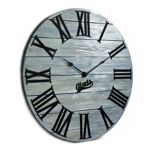 Настінний годинник дерев'яний Glozis Kansas Graphite A-053 60х60 фото №3