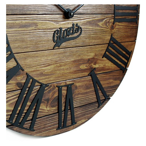 Настінний годинник дерев'яний Glozis Kansas Mokko A-050 60х60 фото №6