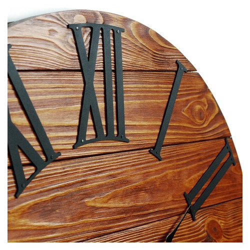 Настінний годинник дерев'яний Glozis Kansas Rust A-051 60х60 фото №6