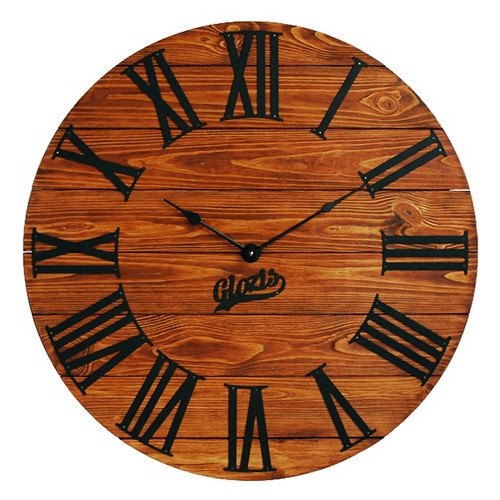 Настінний годинник дерев'яний Glozis Kansas Rust A-051 60х60 фото №1