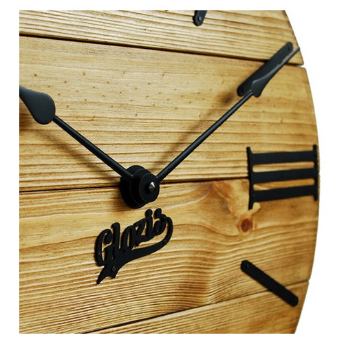 Настінний годинник дерев'яний Glozis Nevada Gold A-056 40х40 фото №5