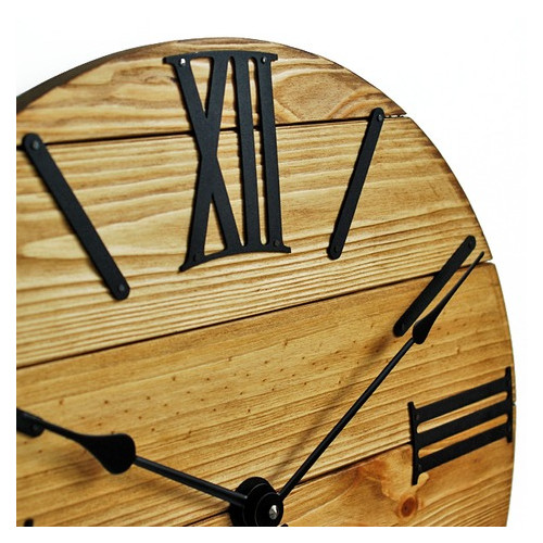 Настінний годинник дерев'яний Glozis Nevada Gold A-056 40х40 фото №4