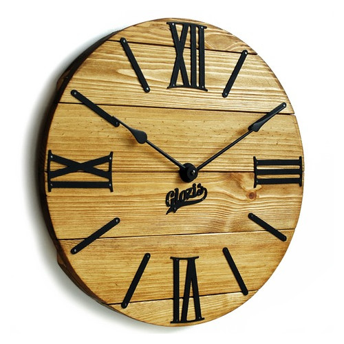 Настінний годинник дерев'яний Glozis Nevada Gold A-056 40х40 фото №3